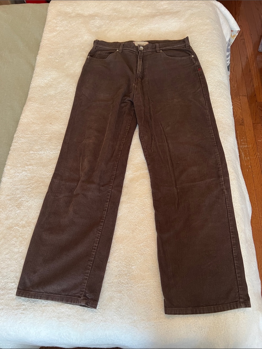 BDG Brown Corduroy Wide-Leg Pants